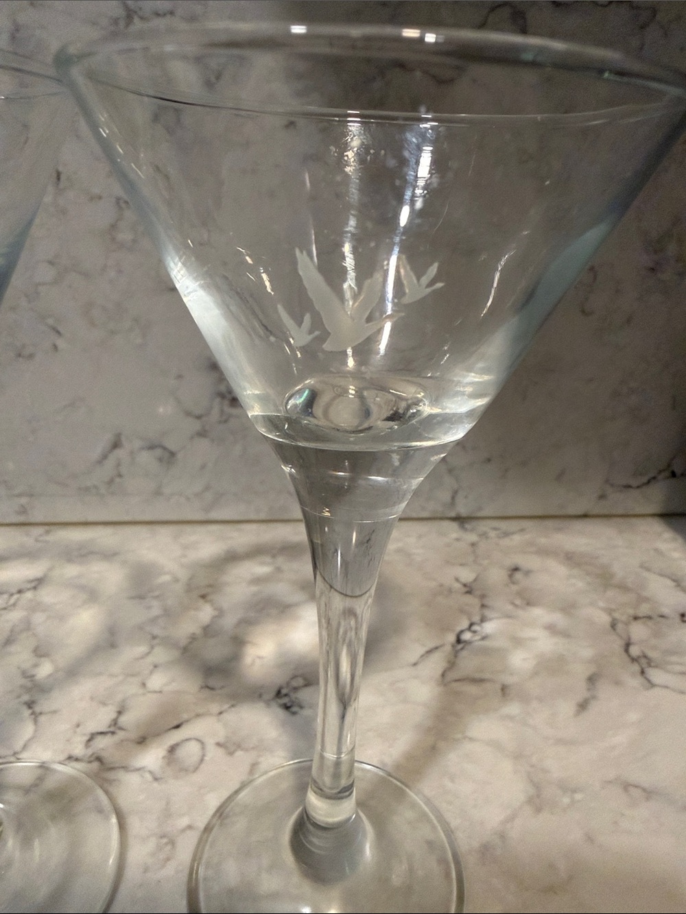Grey Goose Etched Cocktail Glasses - Set of 2 - Picture 2 of 3